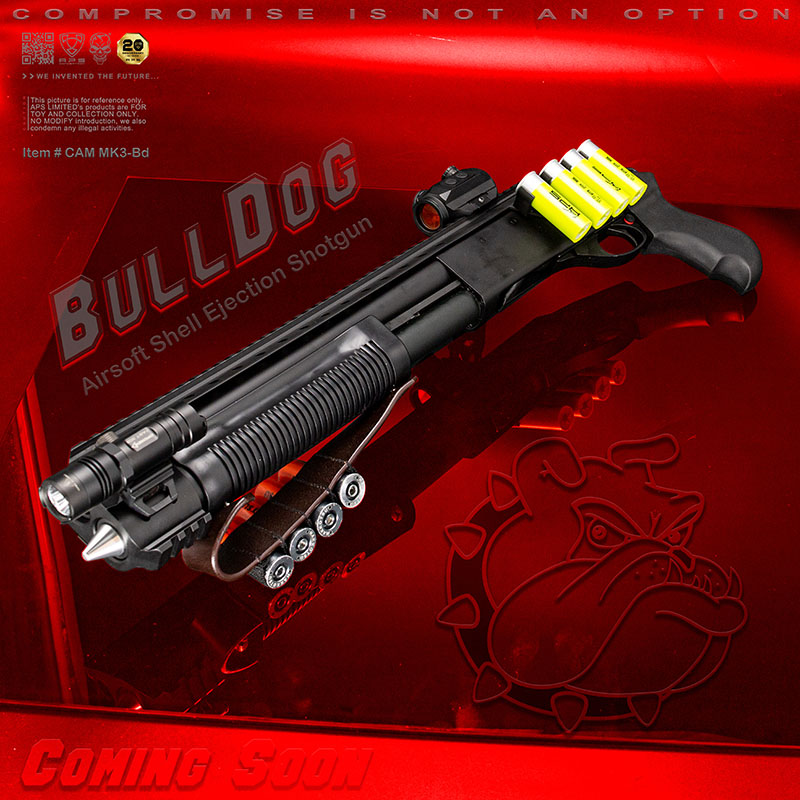 Cartridge CAM 870 MKII BullDog Shotgun APS Airsoft